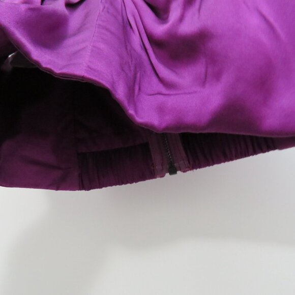 AMUR Winnie Off the Shoulder Purple 100% Silk Top - Size XXS NWT - Picture 7 of 14